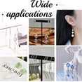 thumbnail image 5 of 100pcs V-Shape Earring Hooks Stainless Steel Hypo-allergenic Earring Wire Fish Hooks Earring Wires with Hole for DIY Jewelry Findings Stainless Steel Color 41mm Long DIY, 5 of 6