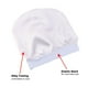 thumbnail image 2 of Gorro de algodón suave para dormir, ideal para tratamientos de quimioterapia y cuidado posparto, con banda elástica cómoda y diseño de doble capa en color gris TJM-423., 2 of 5