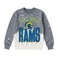 thumbnail image 7 of Women's Gameday Couture  Gray Los Angeles Rams Arch Rivals Faded Wash Sweatshirt, 7 of 7