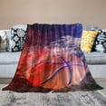 thumbnail image 2 of Orinice Basketball Throw Blankets Soft Warm Comfortable Throws for Couch Flannel Fluffy Blanket Bed Throw for Bedroom Couch Travel Kids Bedroom Accessories  60x80in, 2 of 6