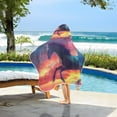 thumbnail image 6 of Horse Roars in Sky Kids Hooded Beach Towel Baby Bath Poncho Towels with Hood Absorbent 50"x23.5" for Pool Swimming, 6 of 7