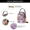 thumbnail image 4 of FORMRS Crossbody Bag for Women Quilted Travel Shoulder Cell Phone Purse with Chain Strap Handbag, Purple Cute Halloween, 4 of 7
