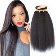 thumbnail image 1 of Extensiones de cabello Yuksoocosh Yaki Straight, 3 paquetes (20 cm-60 cm), 1 of 8
