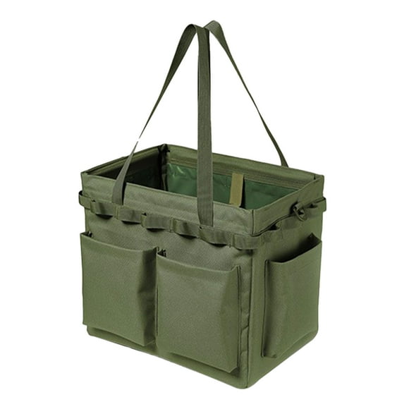 EGNMCR Storage Containers Garden Tool Bag Camping Bag Hard Bottom Garden Tool Organizer Tool Organizers And Storage Toolbag Tool Tote For Camping Car Outdoor Storage Packages