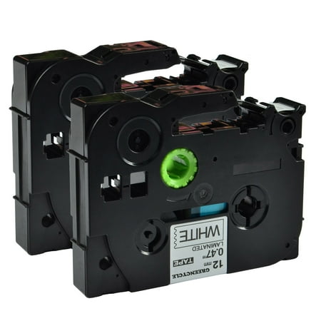 Free Label Maker - GREENCYCLE 2PK Black on White 12mm TZ Tze Tze-231 TZ-231 TZe231 TZ231 Laminated Label Tape for Brother P-touch PT-H100 PT-D450 PT-E550W Label Maker