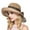 Khaki, variant on CPNG Women Bowknot Straw Sun Hats Wide Brim Ribbons Roll Up Bucket UPF 50+ Foldable Floppy Sun Hat with Strap Protection Summer Beach Hat
