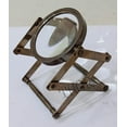 thumbnail image 6 of Antique Vintage Style Brass Channer Magnifying Glass Desk Top Lens 4" Magnifier, 6 of 7