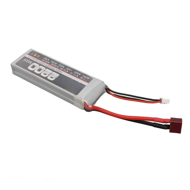 7.4V 2S 2200mAh 35C LiPo Battery, RC Airplane High Rate Lithium Battery with XH Balance Head for Replacement