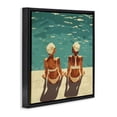 thumbnail image 2 of Stupell Industries Modern Swimmer Friends Duo Black Floating Frame Canvas Art, 25 x 25, by Layla Oz, 2 of 8