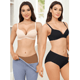 thumbnail image 7 of Aijolen Women's High Waisted Camel Proof Seamless Underwear No Show Yoga Workout Briefs 5 Pack(L,Timber Shades), 7 of 7