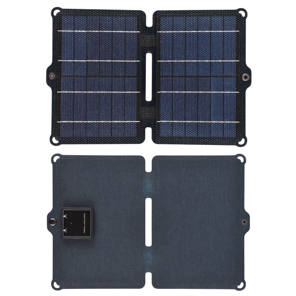Solar Panels, 21W ETFE Solar Panel Charger with Dual USB and DC Ports, Portable Foldable Solar Panel for Camping, Hiking, and Emergency Use