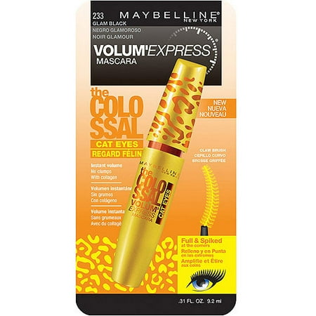Maybelline New York Volume Express Colossal Cat Eyes Washable Mascara,...