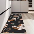 thumbnail image 4 of Basset Hounds with Bones and Presents Kitchen Rug Mat,Kitchen Runner Rugs Non Skid Washable,Decorative Kitchen Floor Mats for Kitchen,Sink,Laundry,17"X47", 4 of 5
