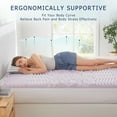thumbnail image 6 of 4 inches Queen Size Gel Memory Foam Topper with Pillow Top Mattress Cover,Cooling Mattress Pad, 6 of 7
