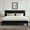 Black Velvet, variant on Novilla Full Size Bed Frame, Full Bed Frame with Headboard, Velvet Upholstered Pull-Point Headboard, No Box Spring Needed, Heavy Duty Feet, Easy Assembly, Black Velvet