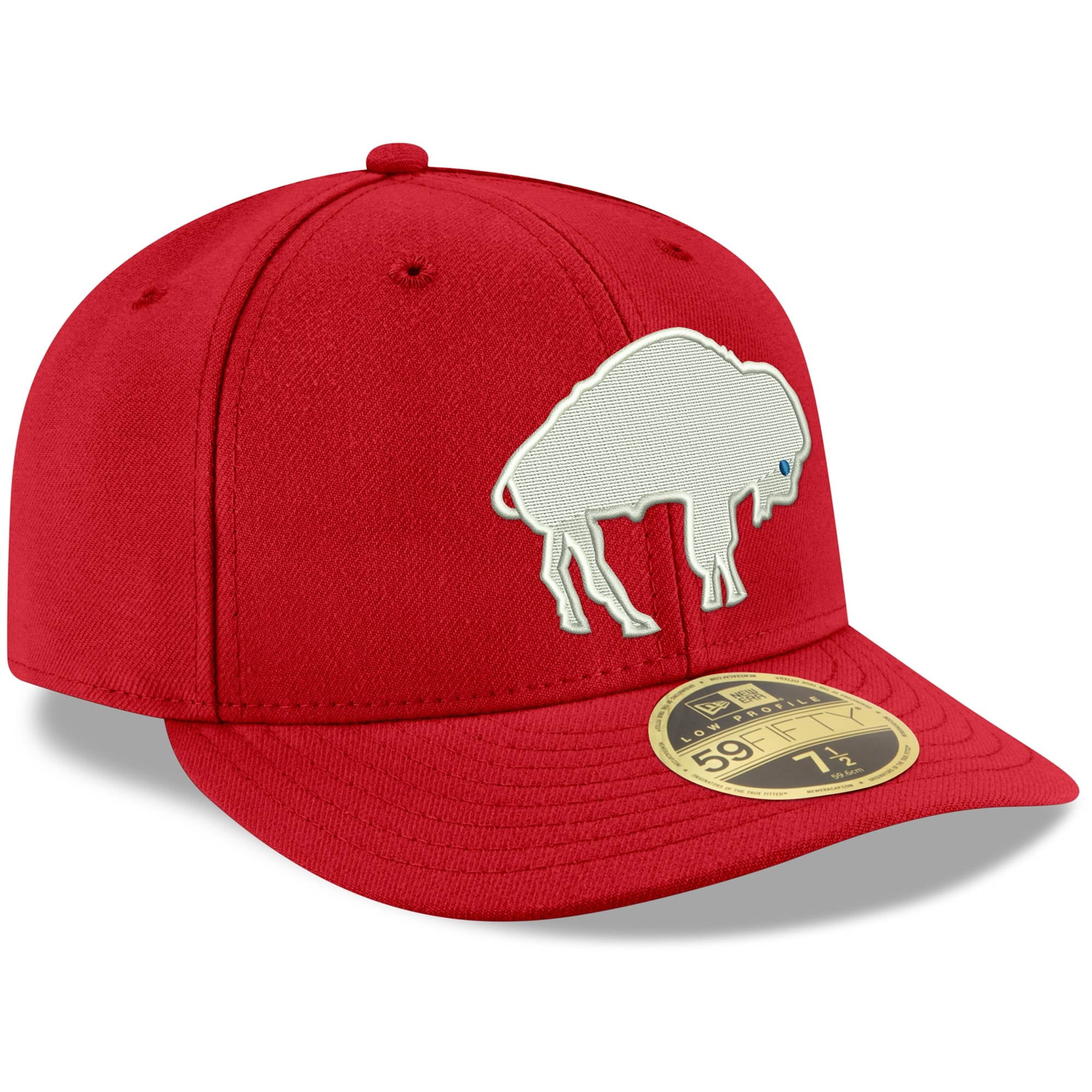 Buffalo Bills New Era Omaha Low Profile 59FIFTY Fitted Hat - White