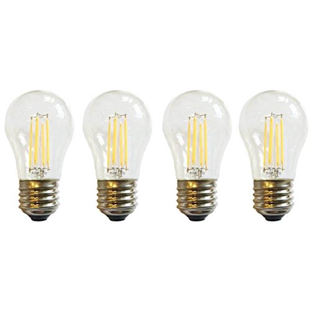 Anyray (4)Bulbs LED Filament A15 4W (40Watts Equivalent) Appliance