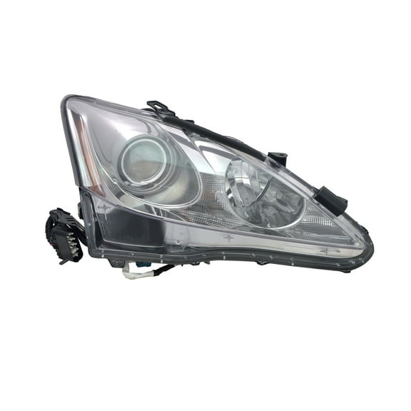 KAI New CAPA Certified Standard Replacement Passenger Side Headlight Lens And Housing, Fits 2011-2013 Lexus IS250 Sedan