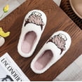 thumbnail image 2 of ZELAND Highland Cow Print Fuzzy Winter House Slippers for Men & Women - Warm, Non-Slip, Holiday Gift Indoor Shoes, 2 of 5