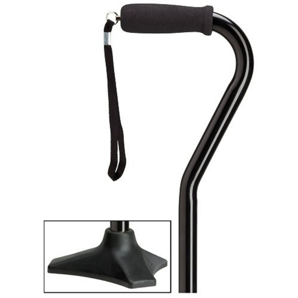 Harvy Canes Able Tri Pod Cane Aluminum Offset Walking Cane 30