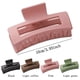 thumbnail image 2 of Hair Claw Clips, 3.46 Matte Hair Clips, Nonslip Hair Jaw Clips, Jumbo Square Strong Hold Claw Clips For Thick Hair, 4 Pcs Hair Styling Accessories, 2 of 5