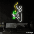 thumbnail image 2 of Craftnamesign Girl Line Art Neon Sign, Girl Room Decor, Bar Club Wall Art, 2 of 4