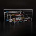 thumbnail image 1 of Modelo a escala 1/64 Case de exhibición de automóviles de automóvil, transparente, caja de almacenamiento de automóviles de juguete multifuncional para modelos de figuras en miniatura 4 capa, 1 of 10