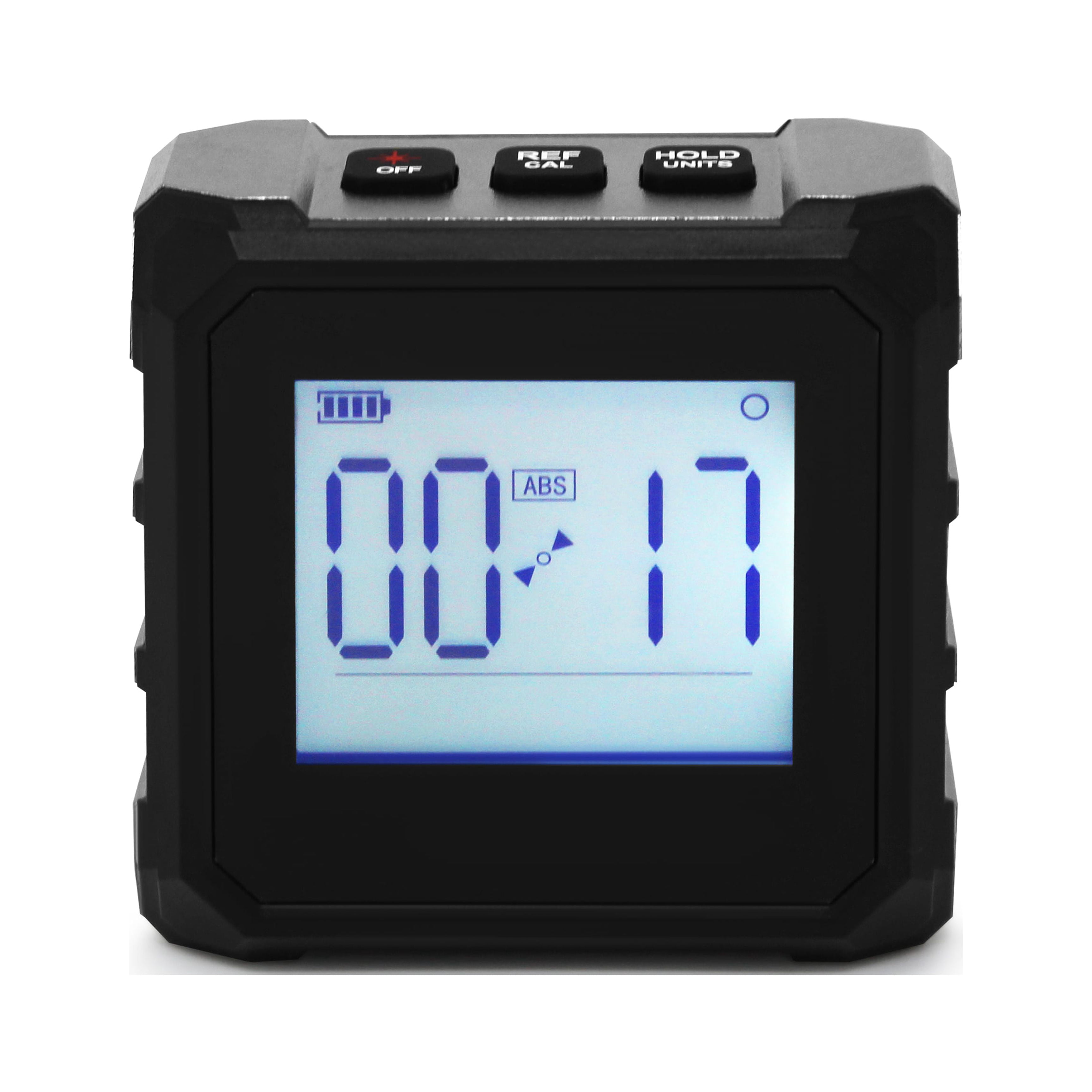 Laser Angle Finder 2 in 1 laser level and digital angle finder - combine line laser leveler and digital angle gauge into one - large LCD screen with backlighting - magnetic attachment base