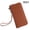 Caramel Brown, variant on Women's RFID Blocking Long Wallet Top Grain Leather Phone Clutch with Detachable Wristlet, Wine Red