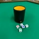 thumbnail image 2 of Cubilete Forrado Diversiones Bago Con 5 dados de poker Forrado, 2 of 4