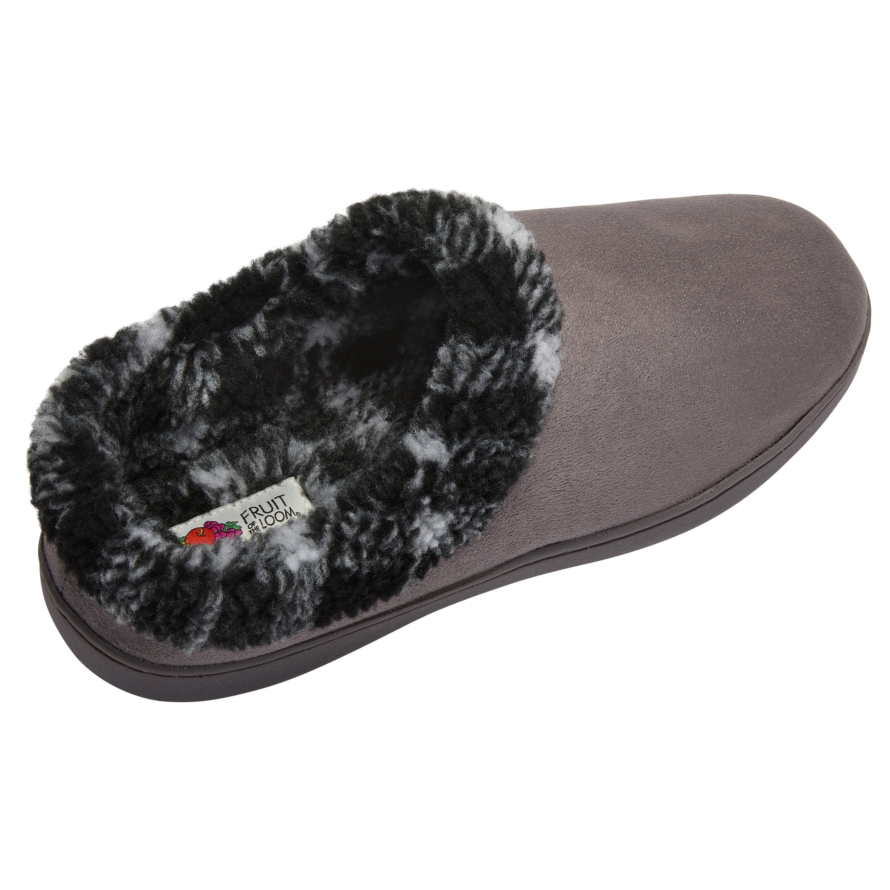 Fruit of the Loom Men's Printed Sherpa Lined Clog