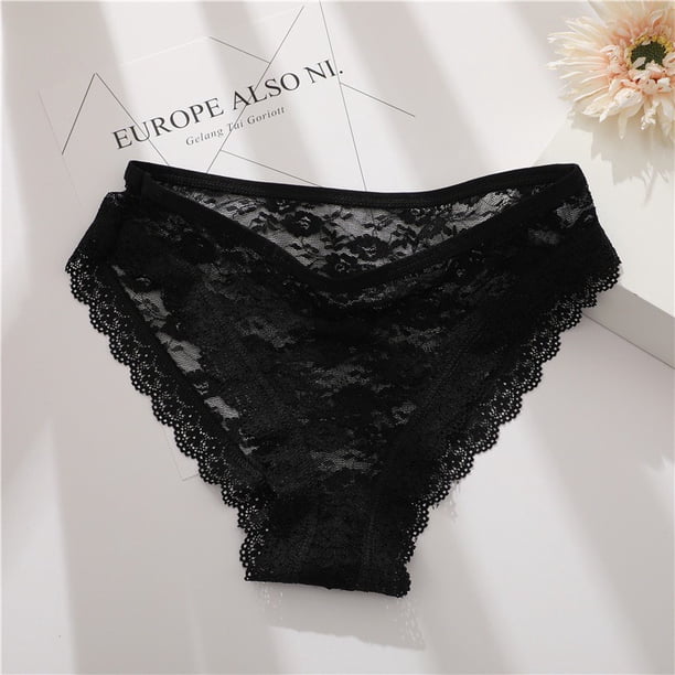 3 unids/set floral encaje sexy mujeres lencería bragas m-2xl más tamaño calzoncillos transparentes mujer cómodo calzoncillos niñaspangjing