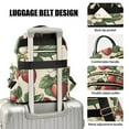 thumbnail image 3 of FORMRS Mini Backpack Purse for Women Quilted Travel Daypack Casual Shoulder Bag, Beige Strawberry, 3 of 7