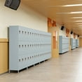 thumbnail image 5 of AUHUP Metal Locker for Employees with Hooks, Industrial Steel Storage Locker for School Gym Home Office Staff, Gray-9 Doors Metal Storage Cabinet, 5 of 9