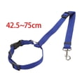 thumbnail image 4 of Cinturón de seguridad para coche para perros con hebilla ajustable para viajes cortos y uso diario. Azul, 4 of 9