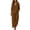 Brown, variant on Cotton Plus Size 2 Piece Sets for Women V Neck 3/4 Sleeve Blouses and Elastic Waisted Drawstring Pants with Pockets Lounge Baggy Set