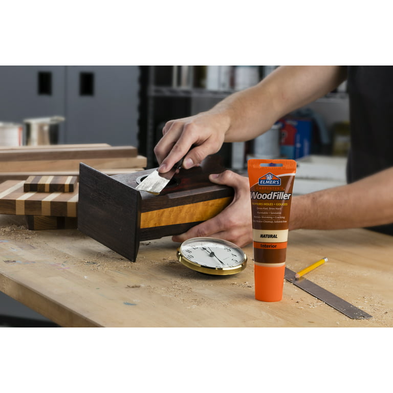 Deuvuo Red Oak Wood Filler, High-Performance Red Oak Wood Putty Kit -  Quickly Fix Wood Cracks and Blemishes with Wood Hole Filler - Paintable