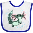 thumbnail image 3 of Inktastic Cute Axolotl Swimming with Bubbles Boys or Girls Baby Bib, 3 of 4