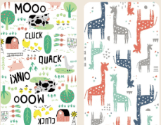 Multi|Colored GIraffes + Barnyard Babies