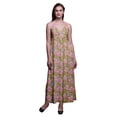 thumbnail image 1 of Bimba Robe Longue Maxi Bohème à Bretelles Sans Manches Imprimée Florale pour Femme-Xxx-Grand, 1 of 6
