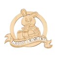 thumbnail image 2 of weibbin Wooden Easter Bunny Hanging Pendant Gift Wall Decorations Rabbit Easter Table Decorations Hanging Easter Honeycomb Centerpieces Easter Party Decorations, 2 of 6