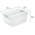 thumbnail image 3 of Sterilite Deep Clip Box Plastic, Clear, Set of 1, 3 of 4