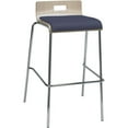 thumbnail image 2 of Home Square 30" Low Vinyl Seat Bar Stool in Natural and Grape - Set of 2, 2 of 2