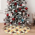 thumbnail image 5 of Pofeuu Thanksgiving Print Christmas Tree Skirt, Merry Christmas Skirt Xmas Tree Ornaments for Xmas Holiday Party Decorations-48", 5 of 7