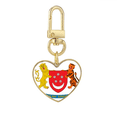 thumbnail image 1 of Singapur Asia emblema nacional Llavero de metal en forma de corazón dorado, 1 of 3