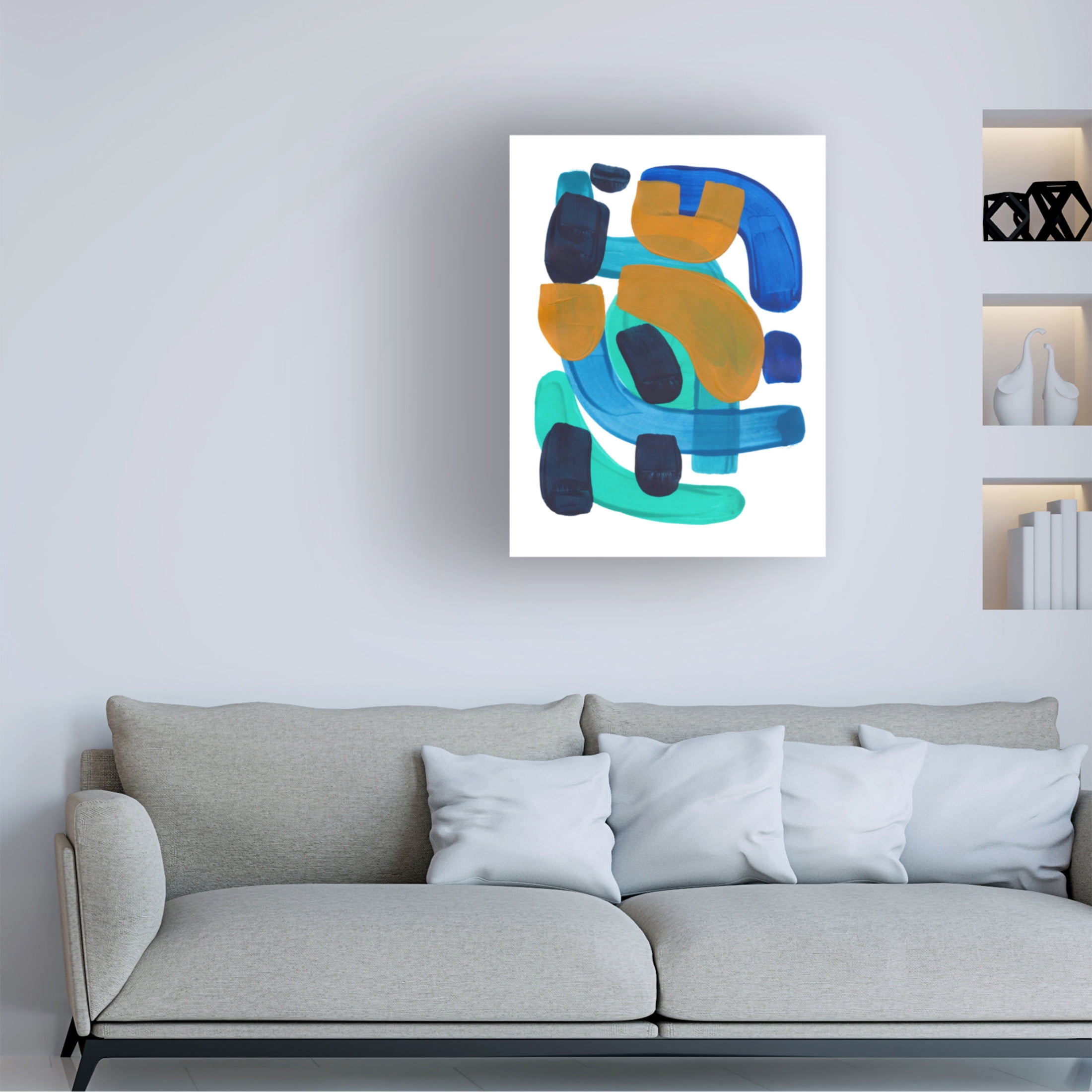 Trademark Fine Art Ejaaz Haniff Sea Gold Canvas Wall Art