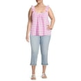 thumbnail image 2 of Terra & Sky Women's Plus Size Ruffle Strap Tank Top, 2 of 5