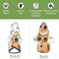 thumbnail image 6 of Gaeub Surfing Cat Sun Dog Hoodie Sweatshirts Warm Dog Clothes for Small Dogs,Puppy and Cat Costume-Large, 6 of 7