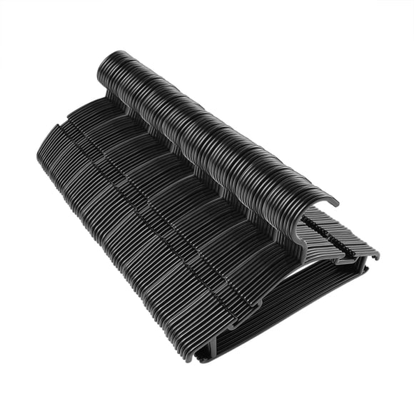 Perchas para niños GoodtoU, paquete de 100, plástico negro, 27 cm