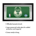 thumbnail image 2 of Milwaukee Bucks Logo Ready-To-Hang Black Framed Wall Mirror, 2 of 4